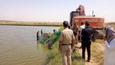 ردم بحيرات الاسماك