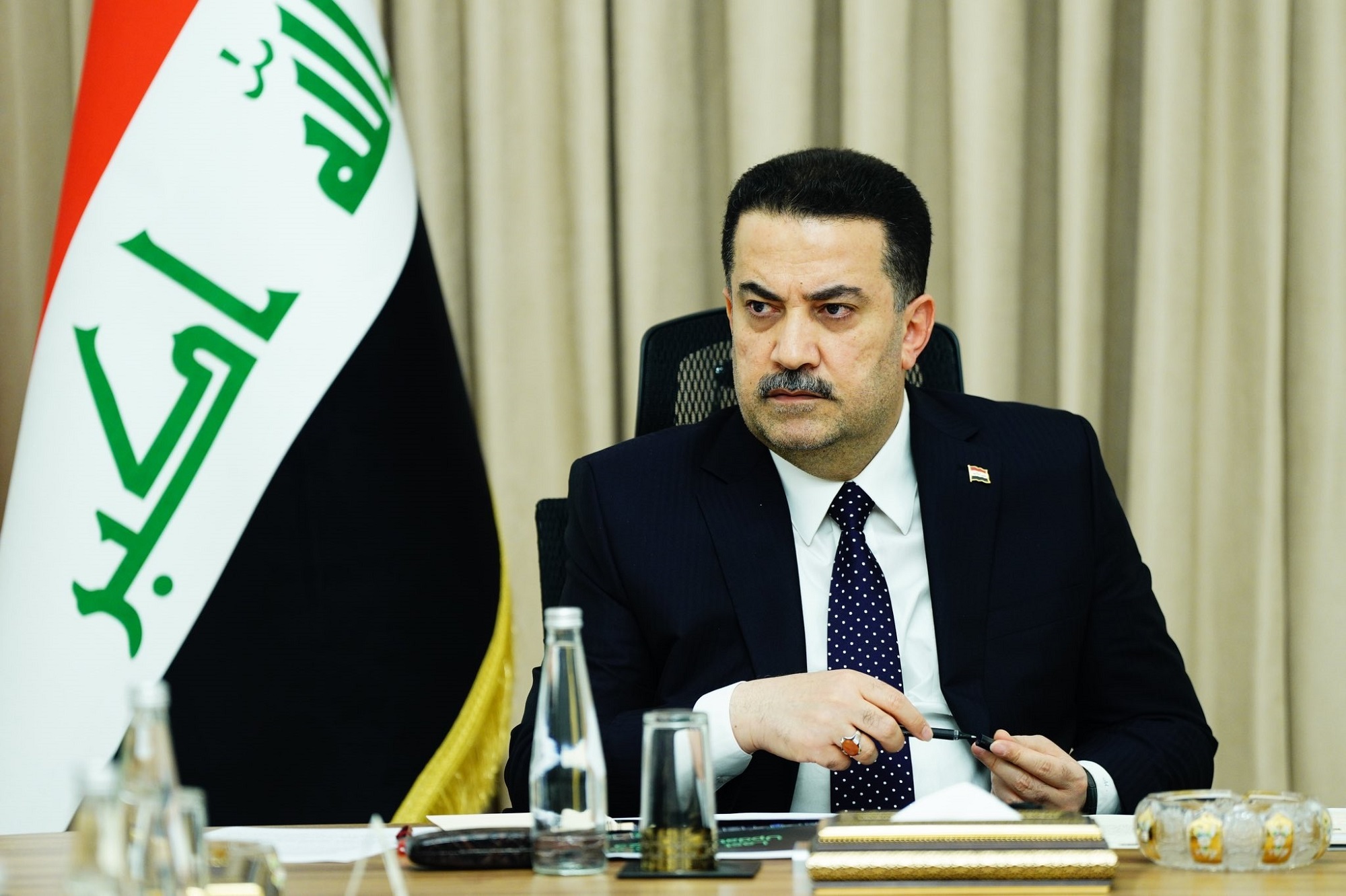 رئيس الوزراء العراقي محمد شياع السوداني صورة من المكتب الإعلامي لرئيس الوزراء